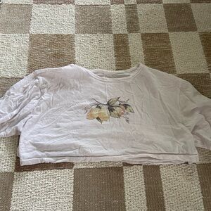 Cropped Vintage Lemon Graphic Cropped T-Shirt!